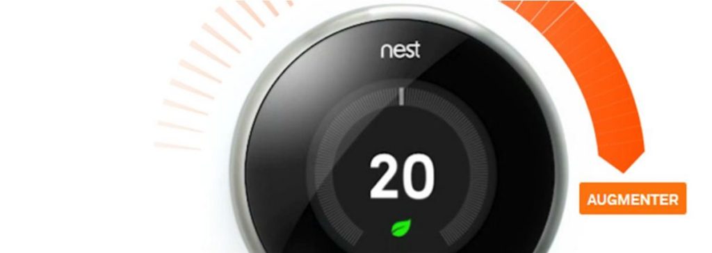 thermostat Nest augmenter la consigne