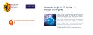 Lire la suite à propos de l’article Causeries du jeudi 18 février : La maison intelligente